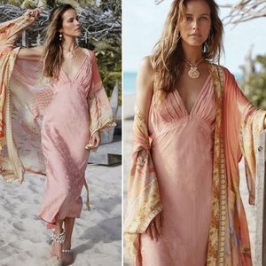 Spell & Gypsy Coral Slip Dress